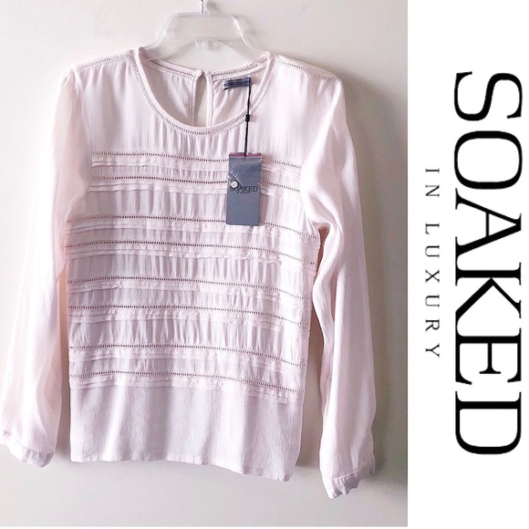 Soaked in Luxury Tops - NWT Soaked In Luxury Soft Pink Blouse